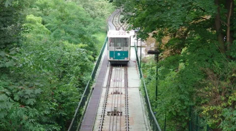 Funicular in Prague Stock Footage 49115370