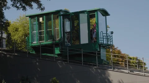 Funicular. Rail vehicle. Видео 115807844