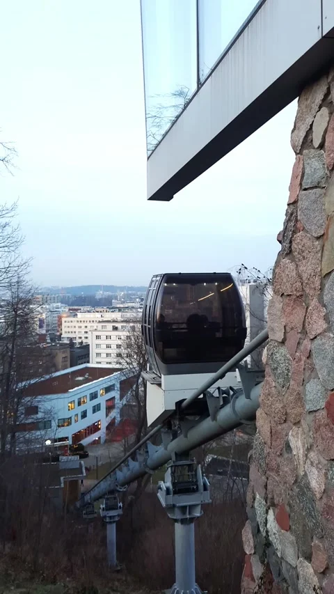 Funicular railway Stock Footage 267461599