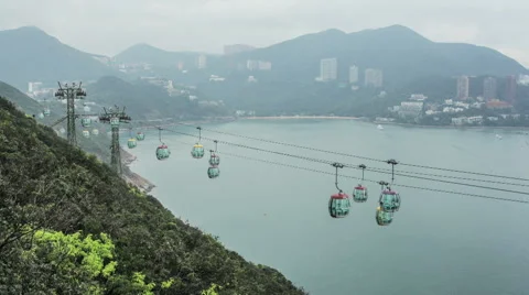 Funicular. Сable car. Stock Footage 47776357