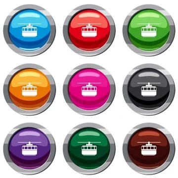 Funicular set 9 collection Illustration