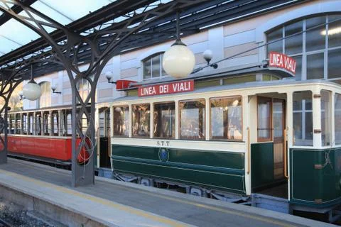 Funicular to Superga Stock Photos