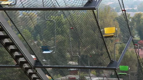 Funicular to the top 2 Stock Footage 55585073