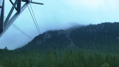 Funicular video Alps real time Stock Footage 81100541