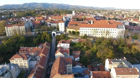 Funicular Zagreb Stock Footage 91213482