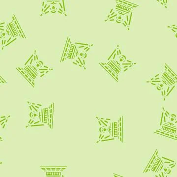 Funk disco party glyph vector seamless pattern Stock Illustration