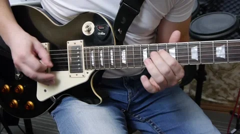 Funk Guitarist Video stock 64274833