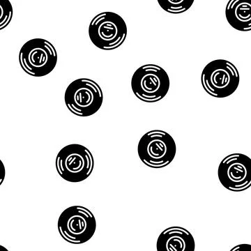 Funk music glyph vector seamless pattern Stock Illustration