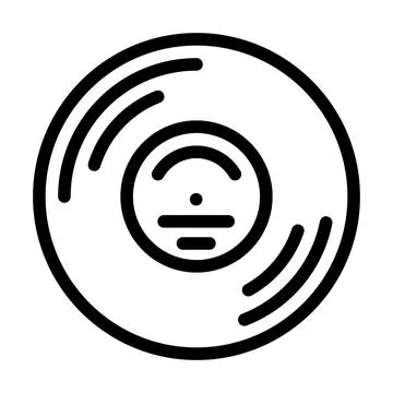 Funk music line icon vector illustration Stock-Illustration