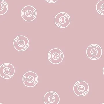 Funk music line vector seamless pattern Stock Illustration