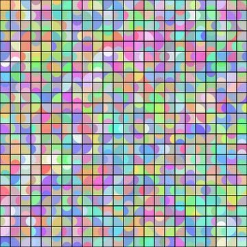 Funky Abstract Geometric Rainbow Background Stock Illustration