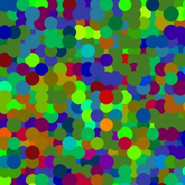 Funky Abstract Rainbow Circle Background Stock Illustration