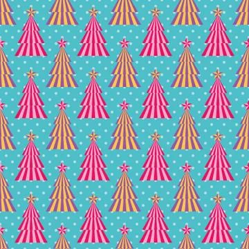 Funky and stylized Christmas tree Stock Illustration