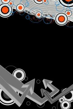 Funky Arrows Layout Stock Illustration