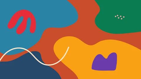 Funky blob shape abstract background Stock Illustration