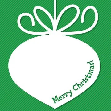 Funky Christmas bauble tag in vector format. Stock Illustration