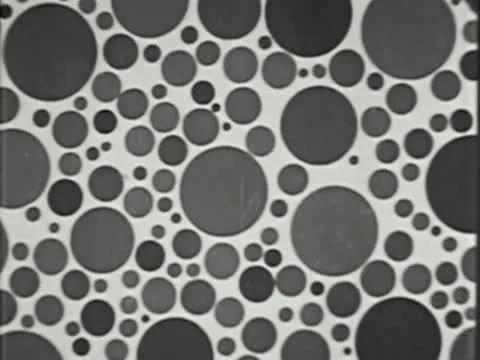 Funky Countdown Leader From The 1960's - B&amp;W Stock Footage 22241576