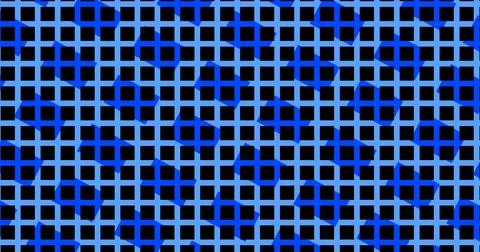 Funky creative grid transition, old school polka dots bg. Visually abstract.. Stock Illustration