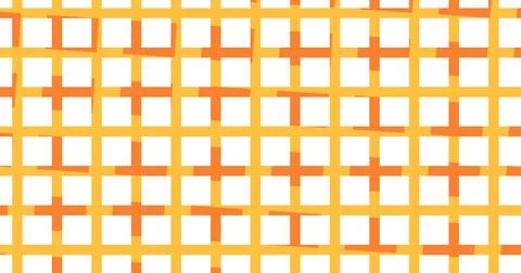 Funky creative grid transition, old school polka dots bg. Visually abstract.. Stock Illustration