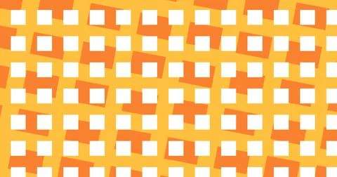 Funky creative grid transition, old school polka dots bg. Visually abstract.. Stock Illustration
