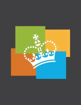 Funky crown design Stock Illustration