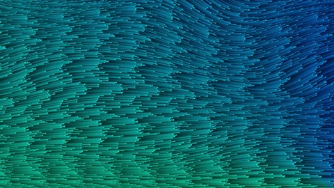 Funky Curling Glowing Lines Stock Footage 146606858
