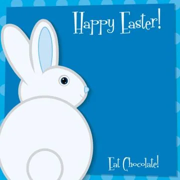 Funky Easter bunny card in vector format. Stockillustratie