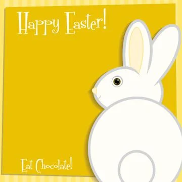 Funky Easter bunny card in vector format. Illustrazione stock