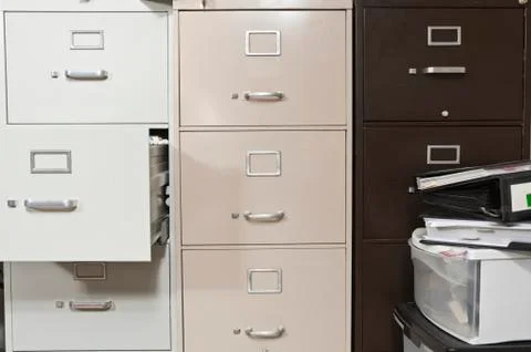 Funky file cabinets Stock Photos