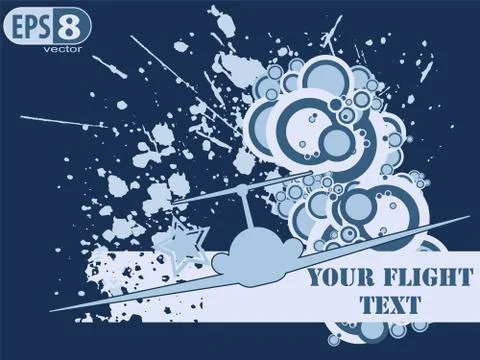 Funky Flight Stock Illustration