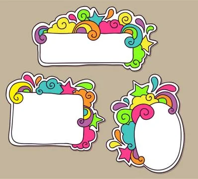 Funky frames Stock Illustration