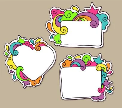 Funky frames Stock Illustration