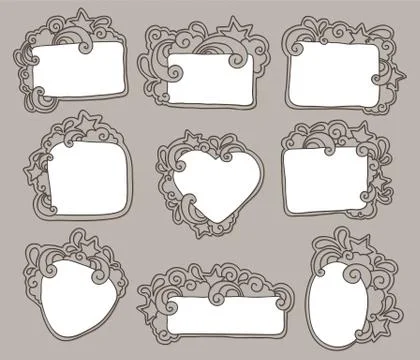 Funky frames Stock Illustration