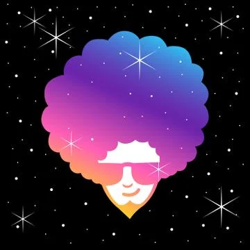 Funky Frizzy Stock Illustration