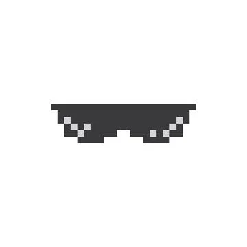 Funky glasses pixel style 스톡 일러스트