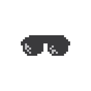 Funky glasses pixel style Stock-Illustration