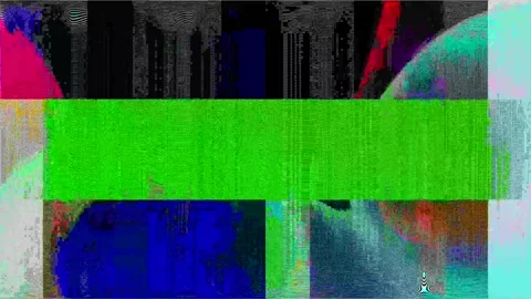 Funky glitch moire loop animation. Stock Footage 246391789
