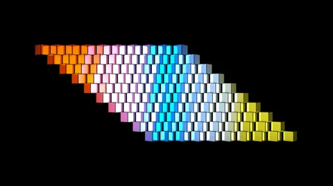 FUNKY GLOSSINESS 014 vj loop 4K with alpha Stock Footage 33576641