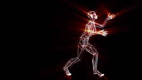 Funky Glowing Dance 03 Stock Footage 339286709