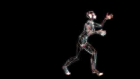 Funky Glowing Dance 04 Stock Footage 339286894