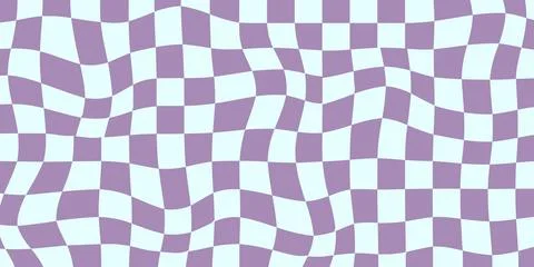 Funky Groovy Checkered Patterns, Vintage Aesthetic Backgrounds, Psychedelic C Stock Illustration