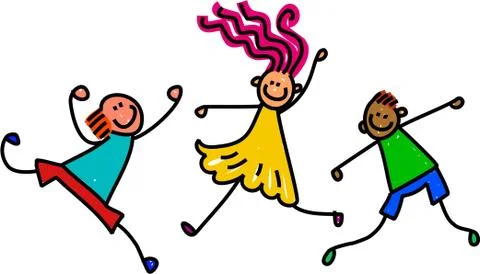 Funky Kids Stock-Illustration