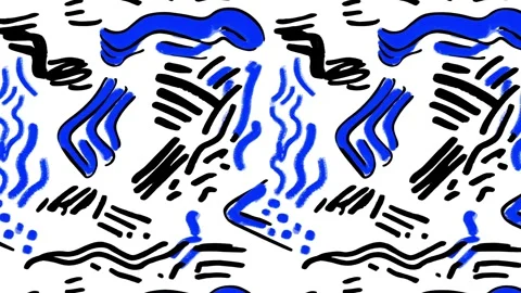 Funky Memphis Diagonal Wave – Animated Pattern Stock Footage 306455709