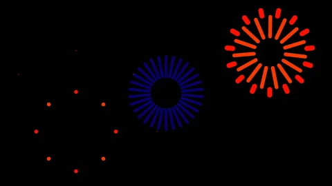 Funky motion design background elements, colorful dynamic decoration Video stock 274141087