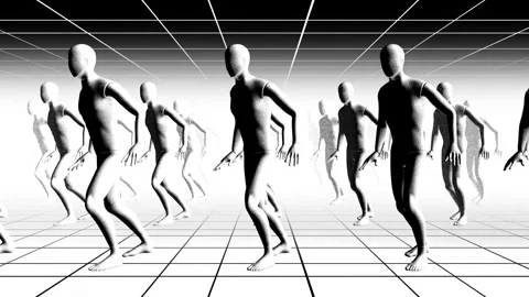 Funky Moves Dance Group Video stock 273578972