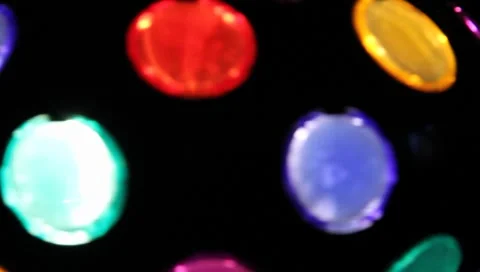 Funky Party Disco Lights Spinning  FUN Stock Footage 5872371