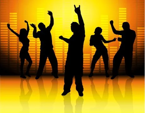 Funky party Stock-Illustration