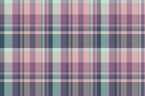 Funky plaid pattern texture, party vector background textile. Difficult che.. Illustrazione stock