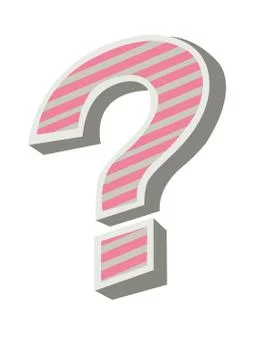 Funky question mark Stock Illustration