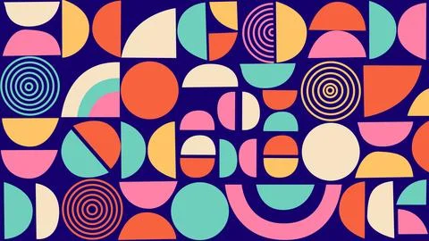 Funky retro design background Stock Illustration